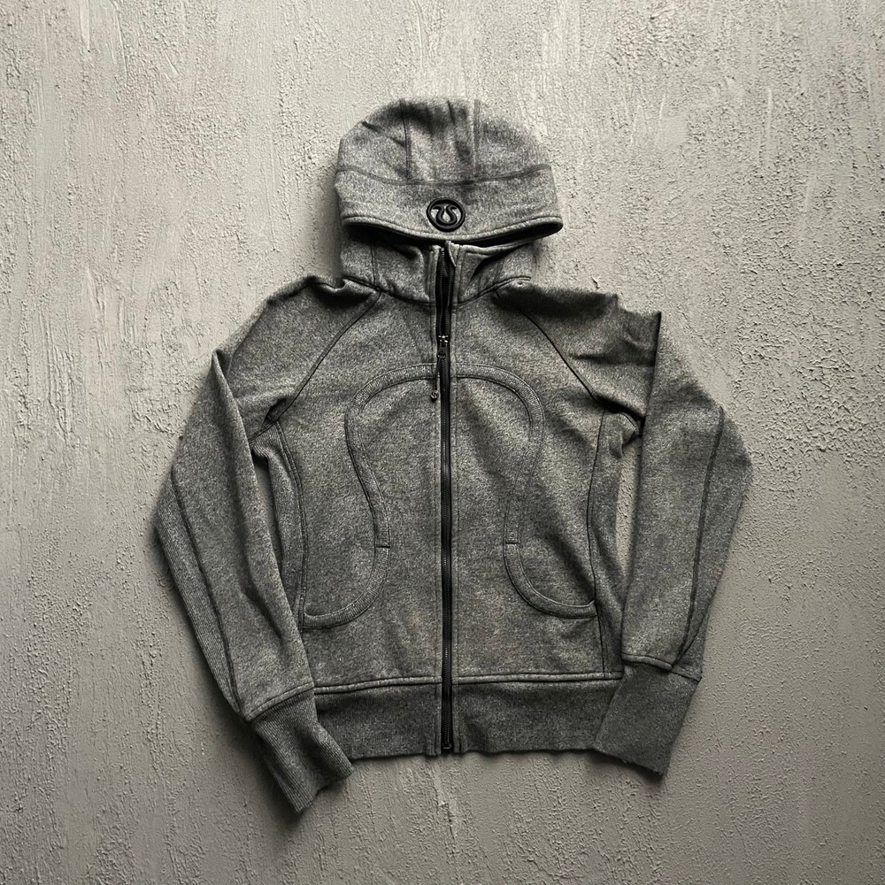 Lululemon Scuba Full Zip Hoodie Women Size 8 Grey